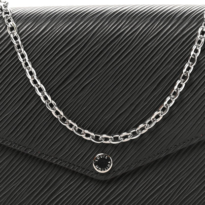 Louis Vuitton Epi Pochette Felicie Black Hot Pink 8 of 11