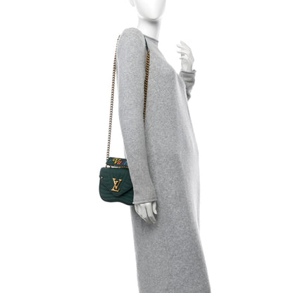 Louis Vuitton Calfskin New Wave Chain PM Emerald 2 of 10