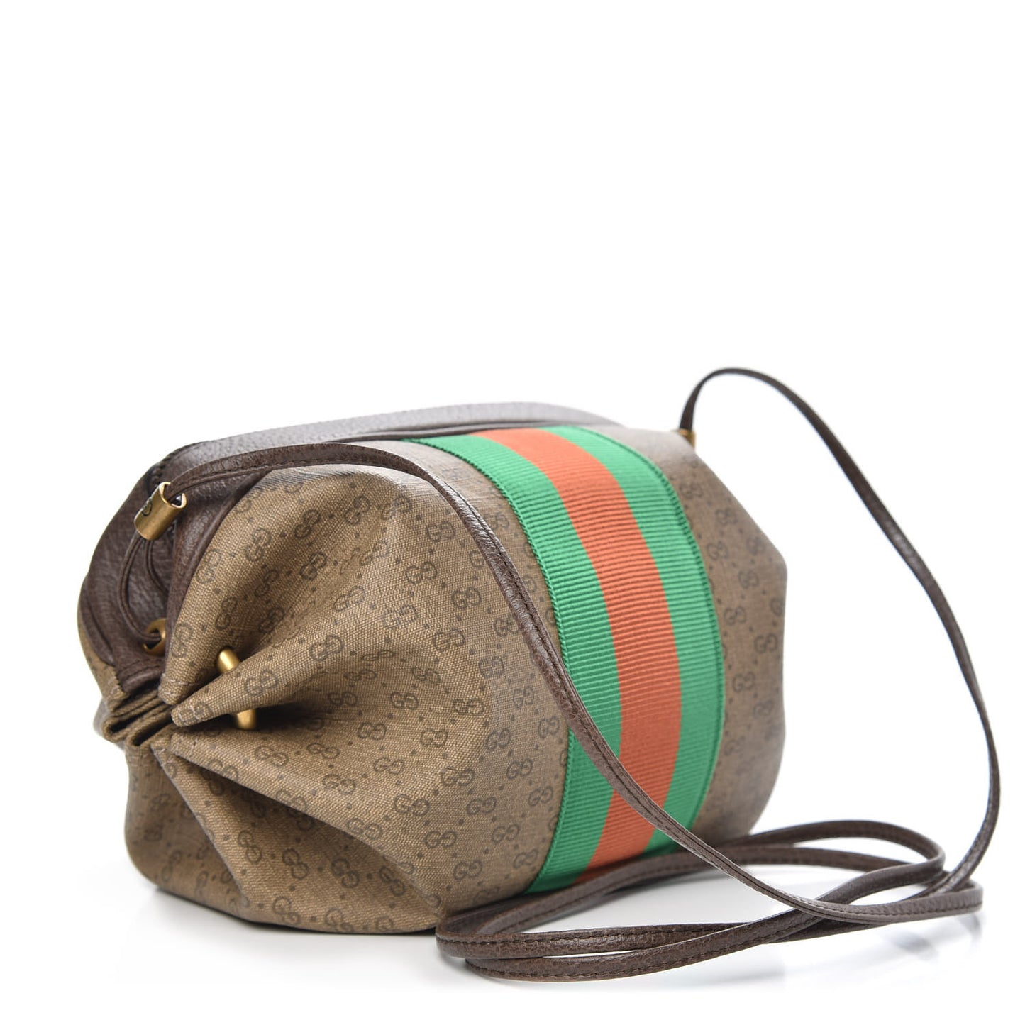 Mini Vintage GG Supreme Monogram Web Butterfly New Candy Crossbody Beige New Acero
