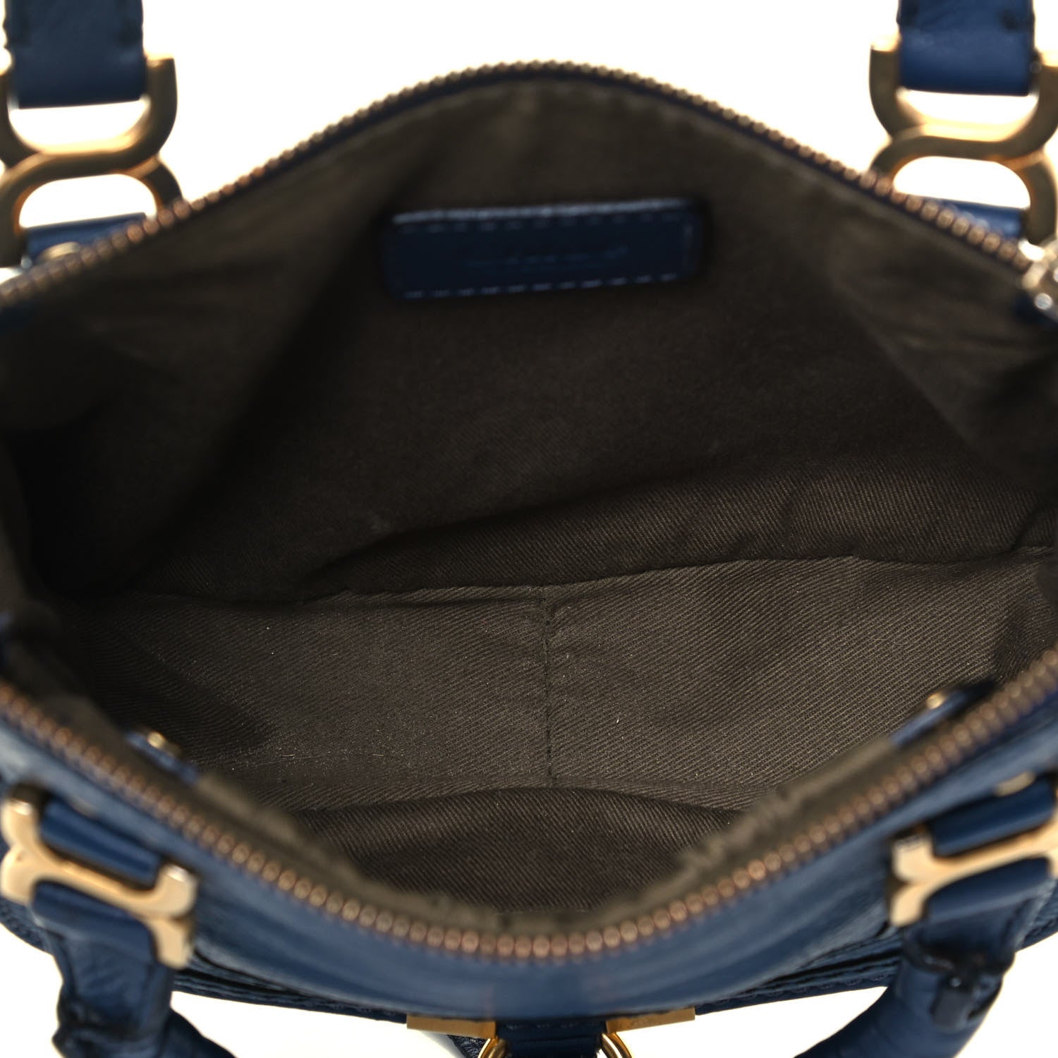 Chloe Calfskin Mini Marcie Satchel Navy Blue 5 of 9