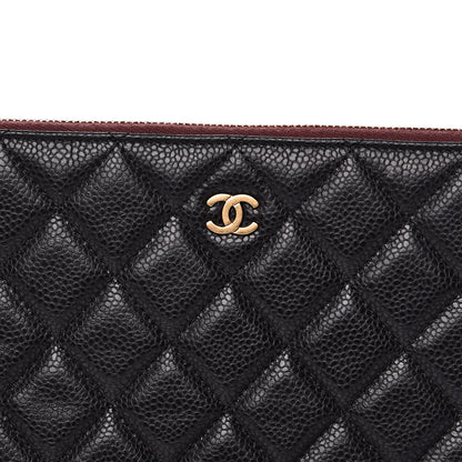 Chanel Caviar Quilted Large Cosmetic Case Black 8 of 10