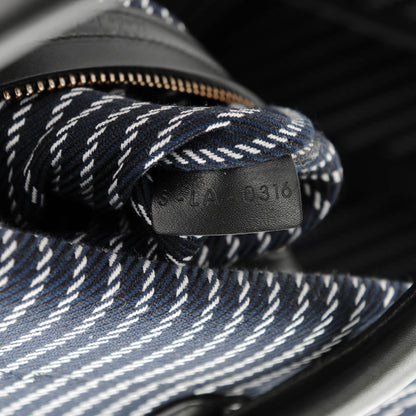 Celine Cotton Canvas Striped Medium Phantom Luggage Navy White 7 of 7