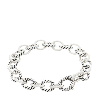 David Yurman Sterling Silver 10mm Medium Oval Link Bracelet 2 of 3