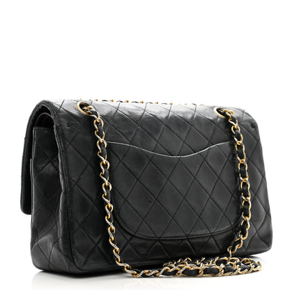 Chanel Lambskin Quilted Medium Double Flap Black 3 of 14