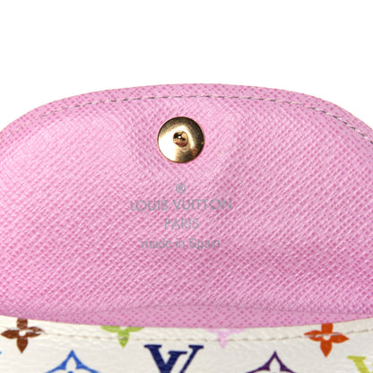 Louis Vuitton Monogram Multicolor Business Card Holder White Litchi 6 of 9