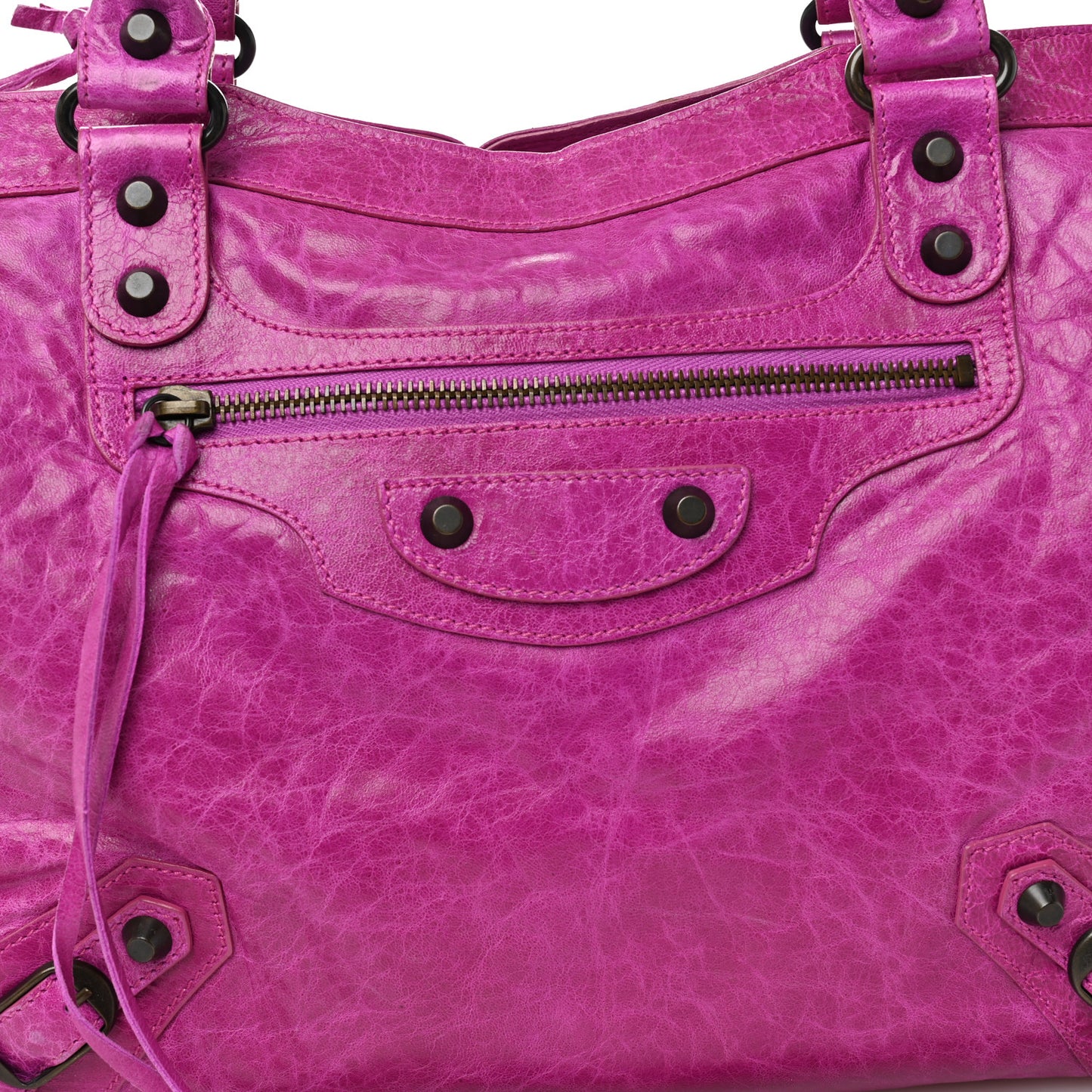 Agneau Classic Hardware Step Magenta