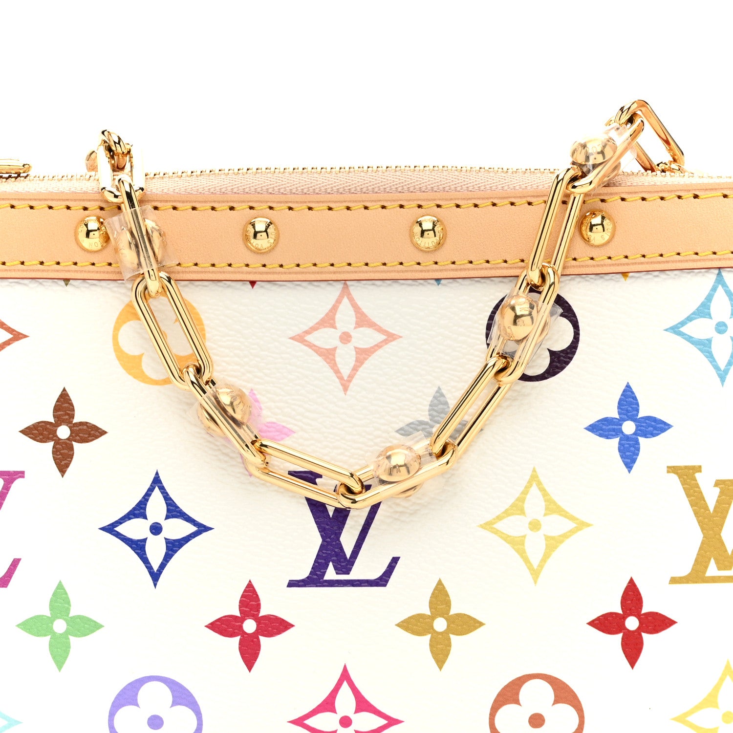Louis Vuitton LV X TM Monogram Multicolor Pochette Accessories White 7 of 10