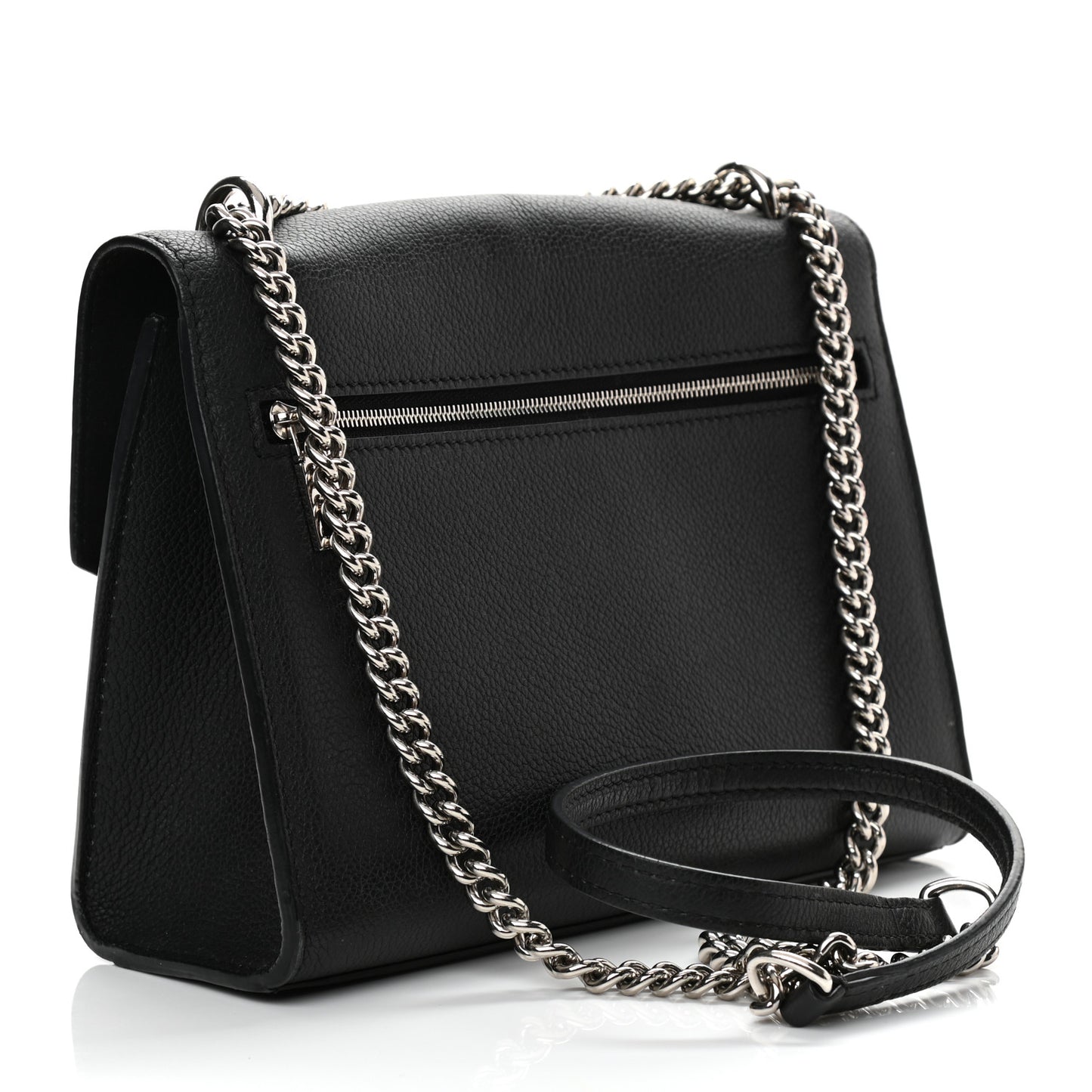 Soft Calfskin Mylockme Chain Bag BB Black