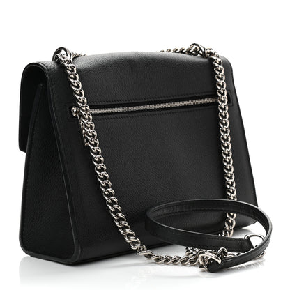 Louis Vuitton Soft Calfskin Mylockme Chain Bag BB Black 3 of 13