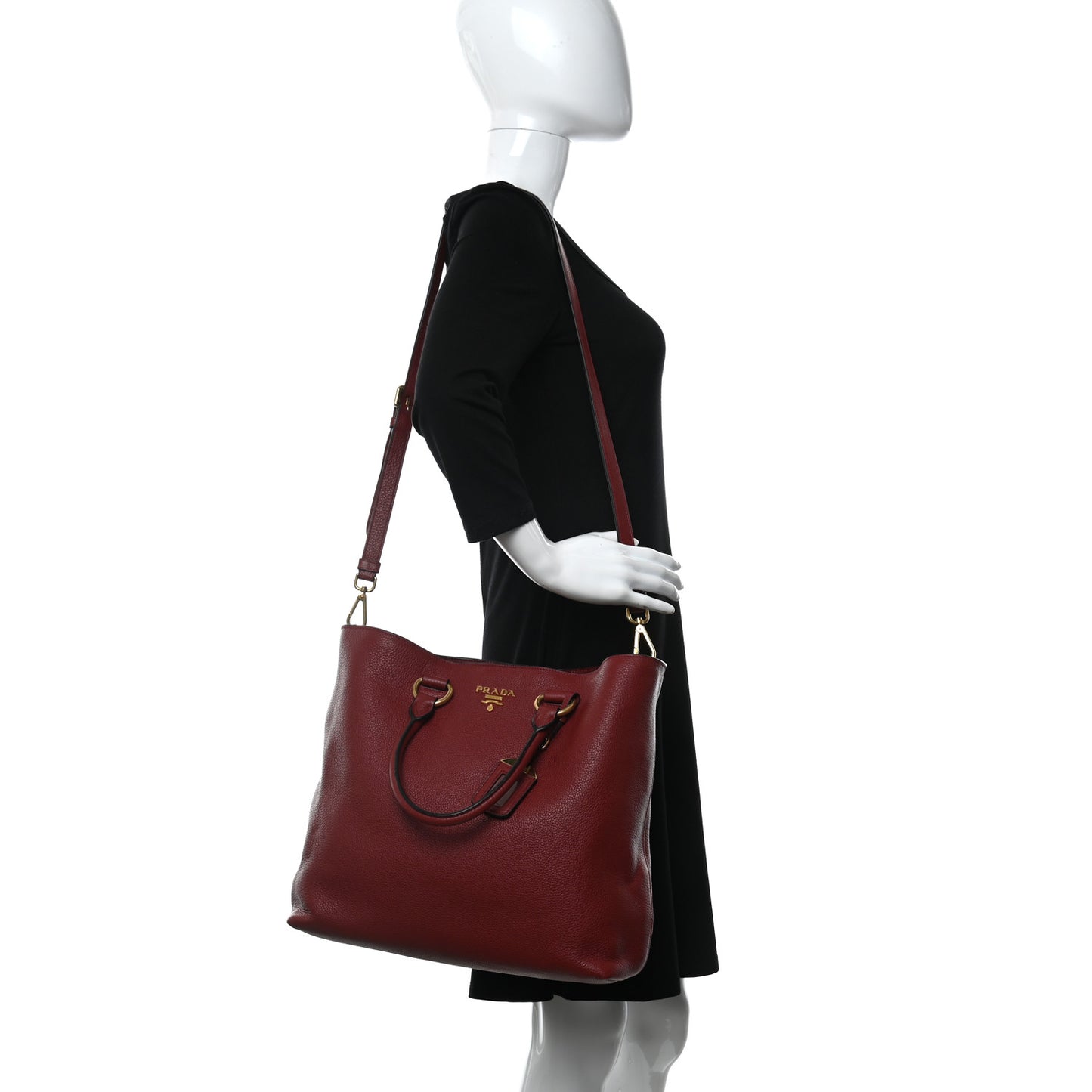 Vitello Phenix Tote Rubino
