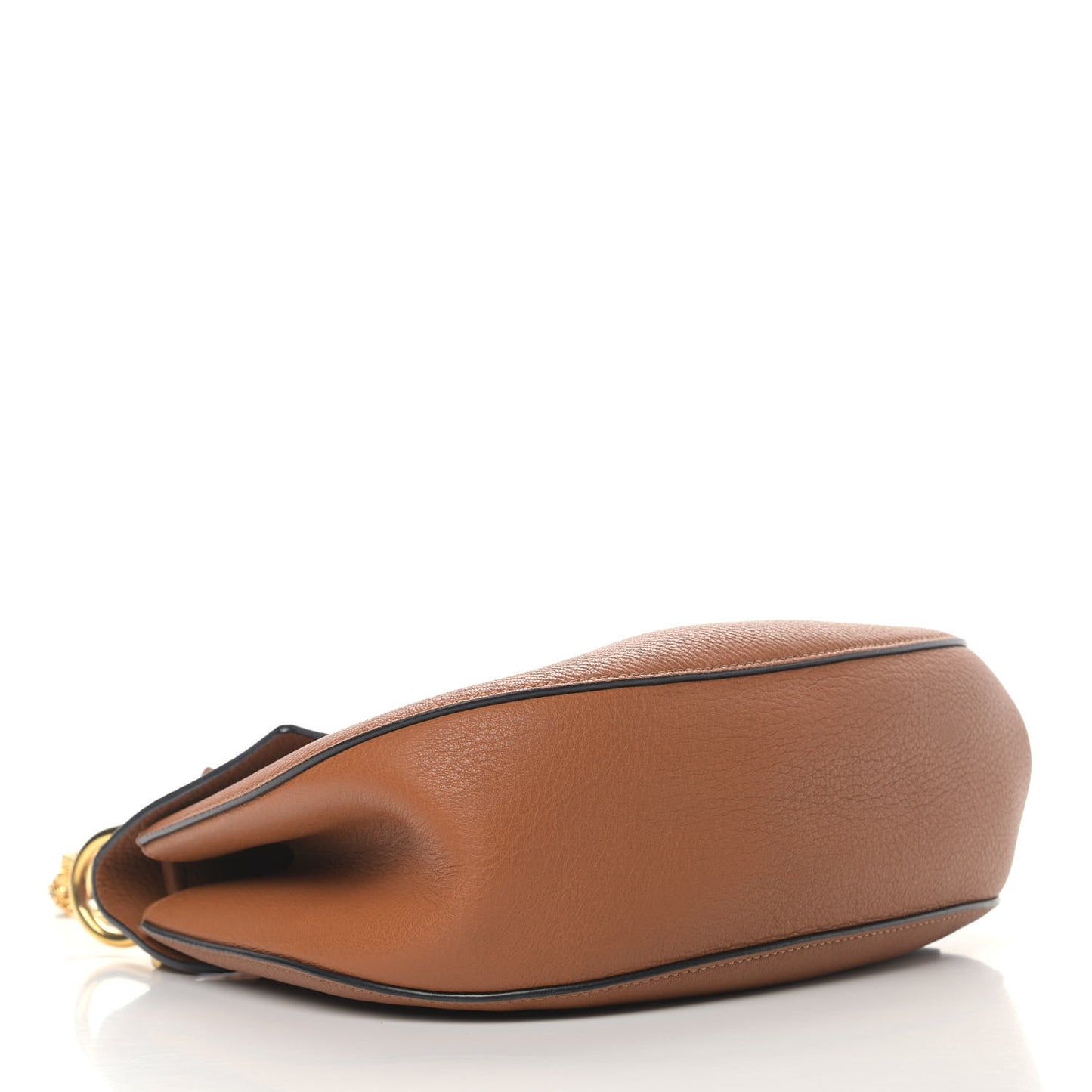 Grained Lambskin Drew Shoulder Bag Caramel