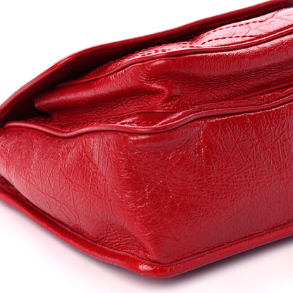 Saint Laurent Crinkled Calfskin Matelasse Monogram Medium Niki Chain Satchel Rouge Eros 11 of 12