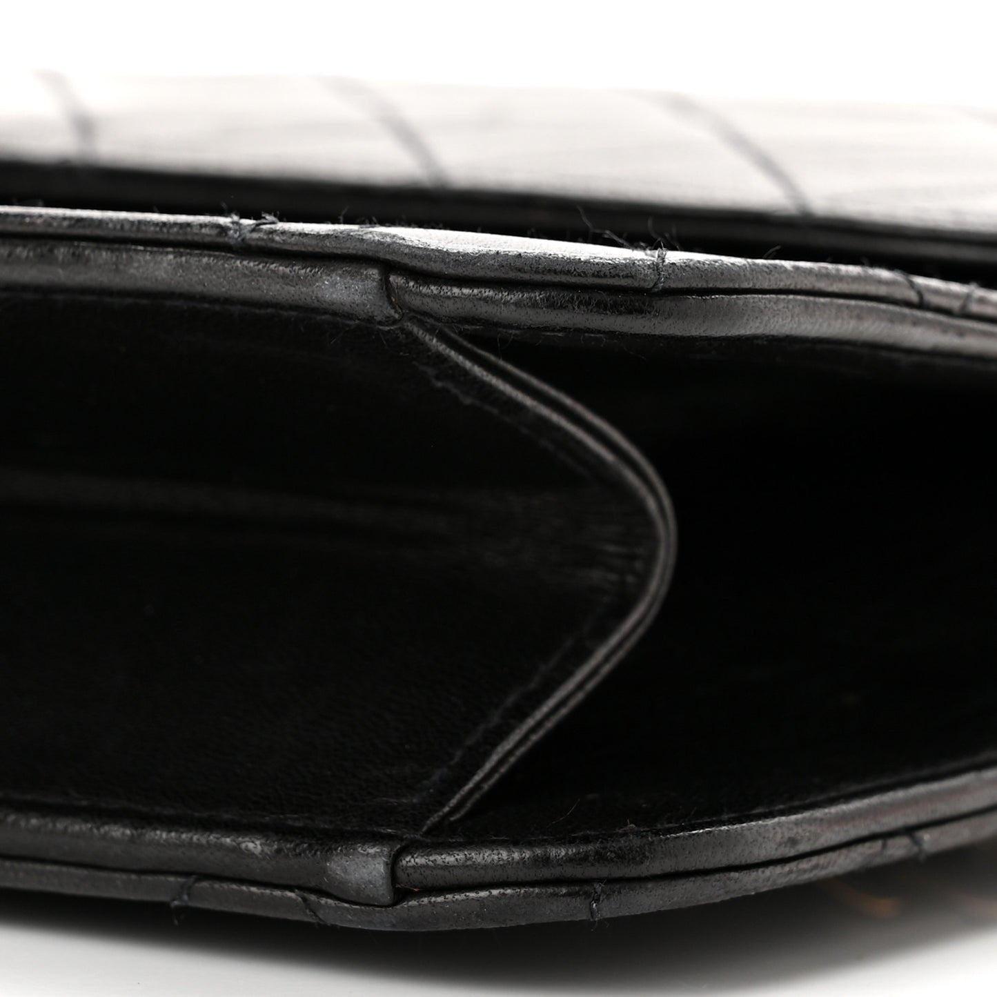 Lambskin Quilted Medium Single Flap Black