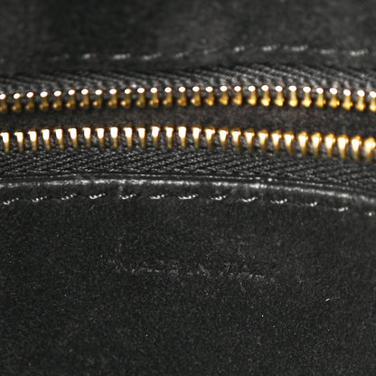 Celine Soft Grained Calfskin Sangle Bucket Bag Black 7 of 13