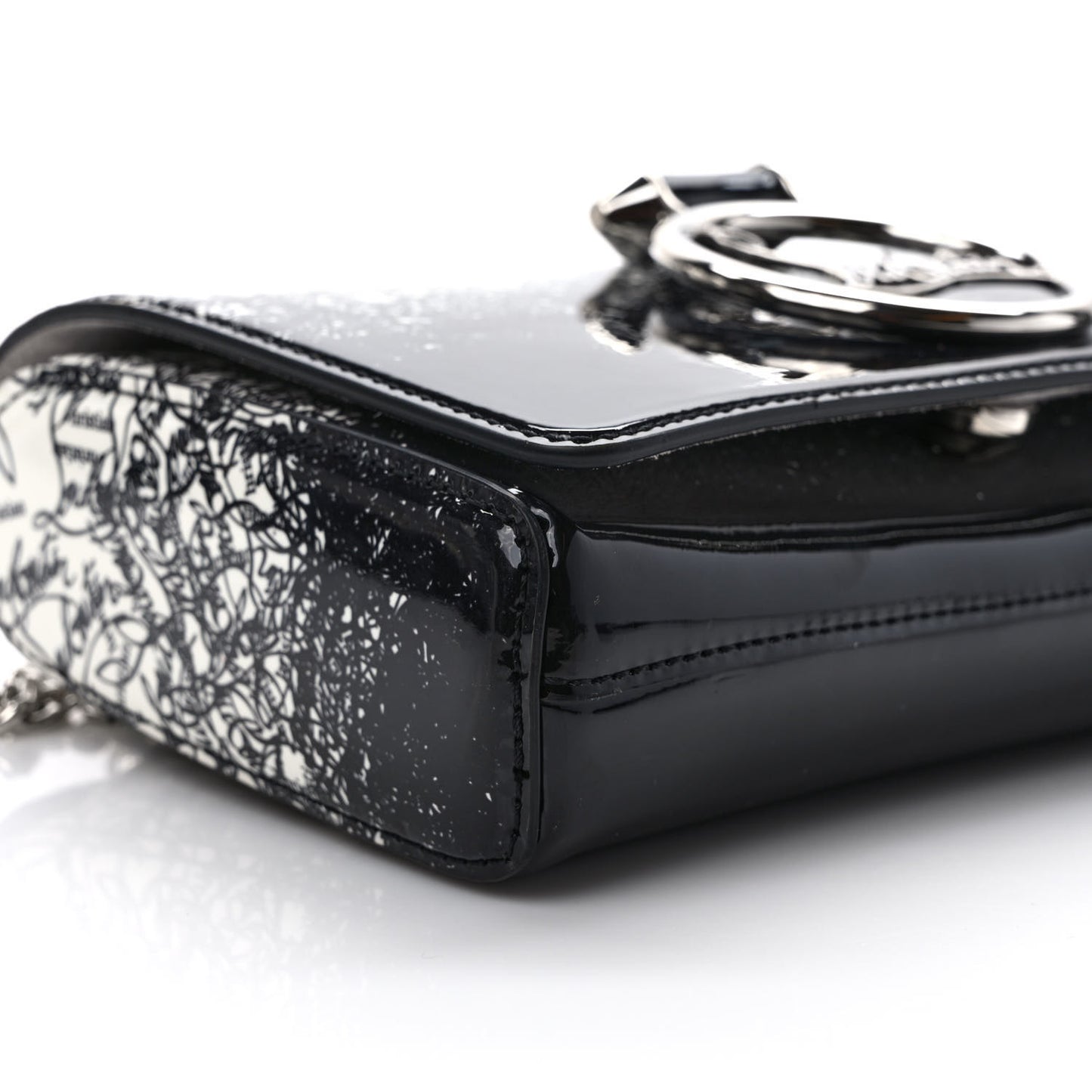 Patent Degraloubi RubyLou Clutch Snow Black