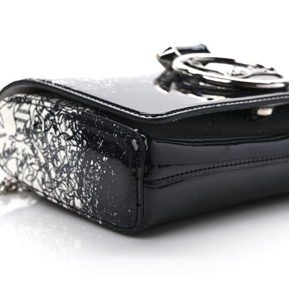 Christian Louboutin Patent Degraloubi RubyLou Clutch Snow Black 7 of 9
