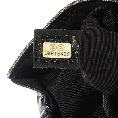 Chanel Lambskin Quilted Medium Cosmetic Case Black 6 of 7