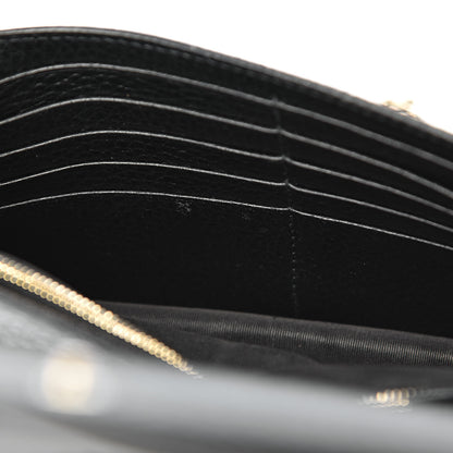 Gucci Dollar Calfskin Medium Betty Chain Wallet Black 8 of 12