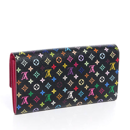 Louis Vuitton Monogram Multicolor Sarah Wallet Black Grenade 3 of 7