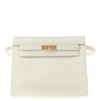 Hermes Evercolor Kelly Danse II Belt Bag White 1 of 11