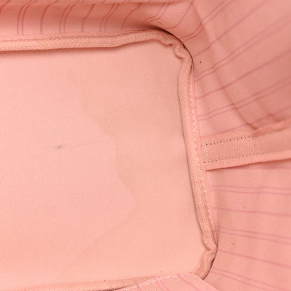 Louis Vuitton Damier Ebene Neo Neverfull MM Rose Ballerine 10 of 13