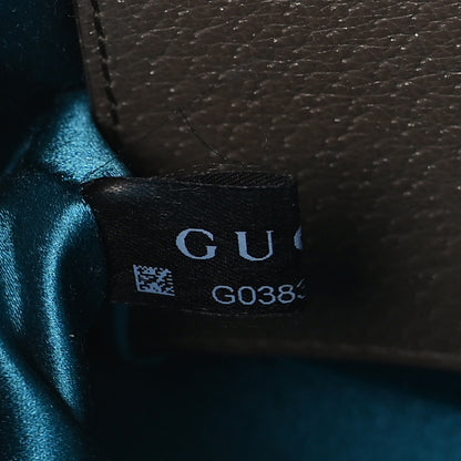 Gucci GG Supreme Monogram Textured Dollar Calfskin Web Small Ophidia Dome Shoulder Bag Beige Ebony New Acero 7 of 10
