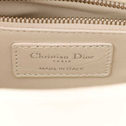 Christian Dior Alligator Mini Lady Dior White 6 of 10
