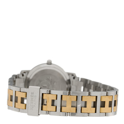 Hermes Stainless Steel 24mm Clipper Quartz Watch Gold 3 of 4
