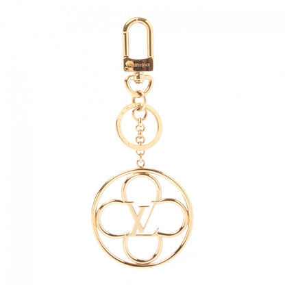 Louis Vuitton LV Flower Finesse Bag Charm Key Holder Gold 3 of 4