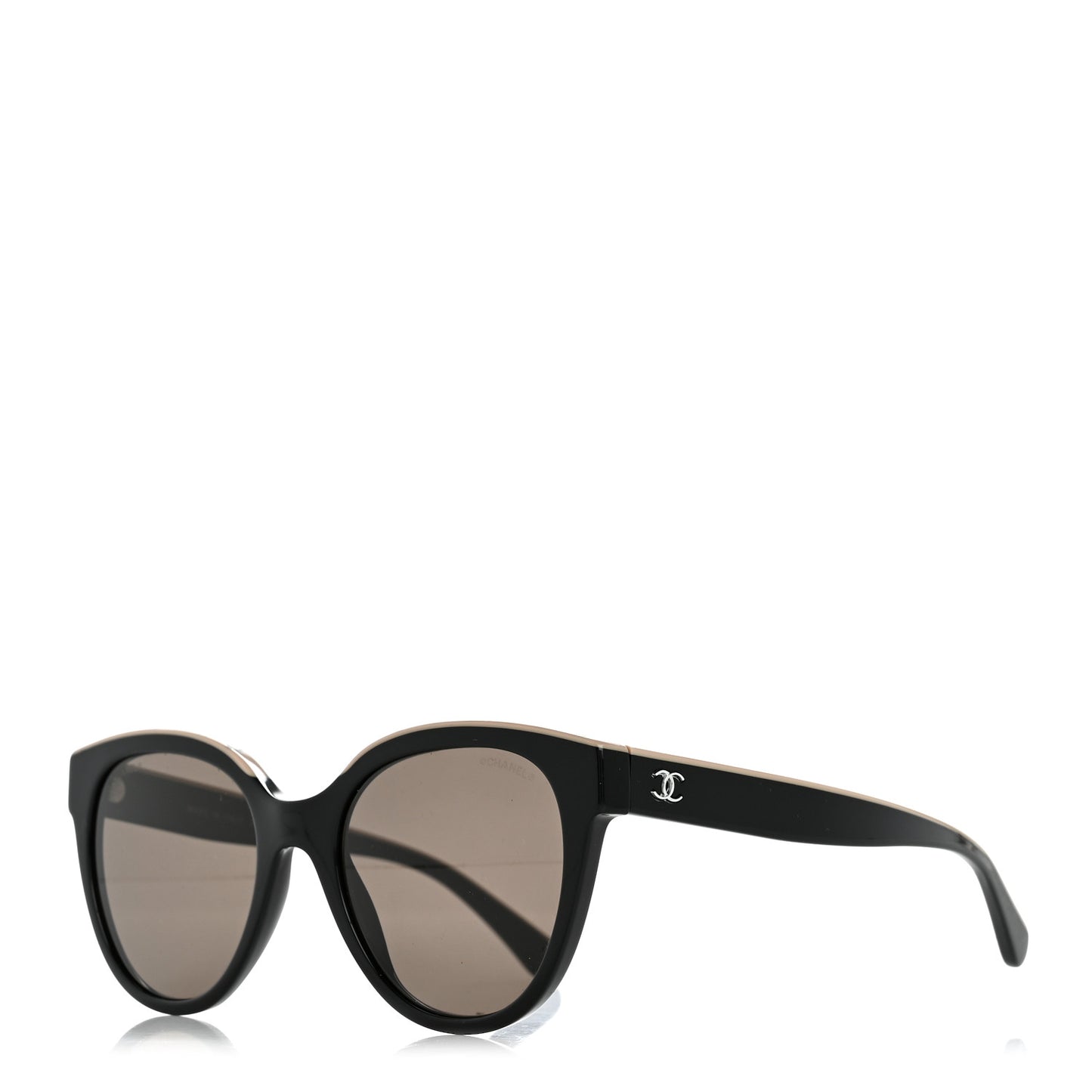 Acetate CC Butterfly Sunglasses 5414 Black Beige