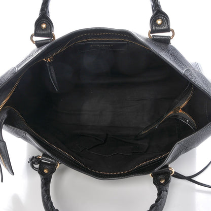 Balenciaga Chevre Gold Metallic Edge Hardware City Black 5 of 7