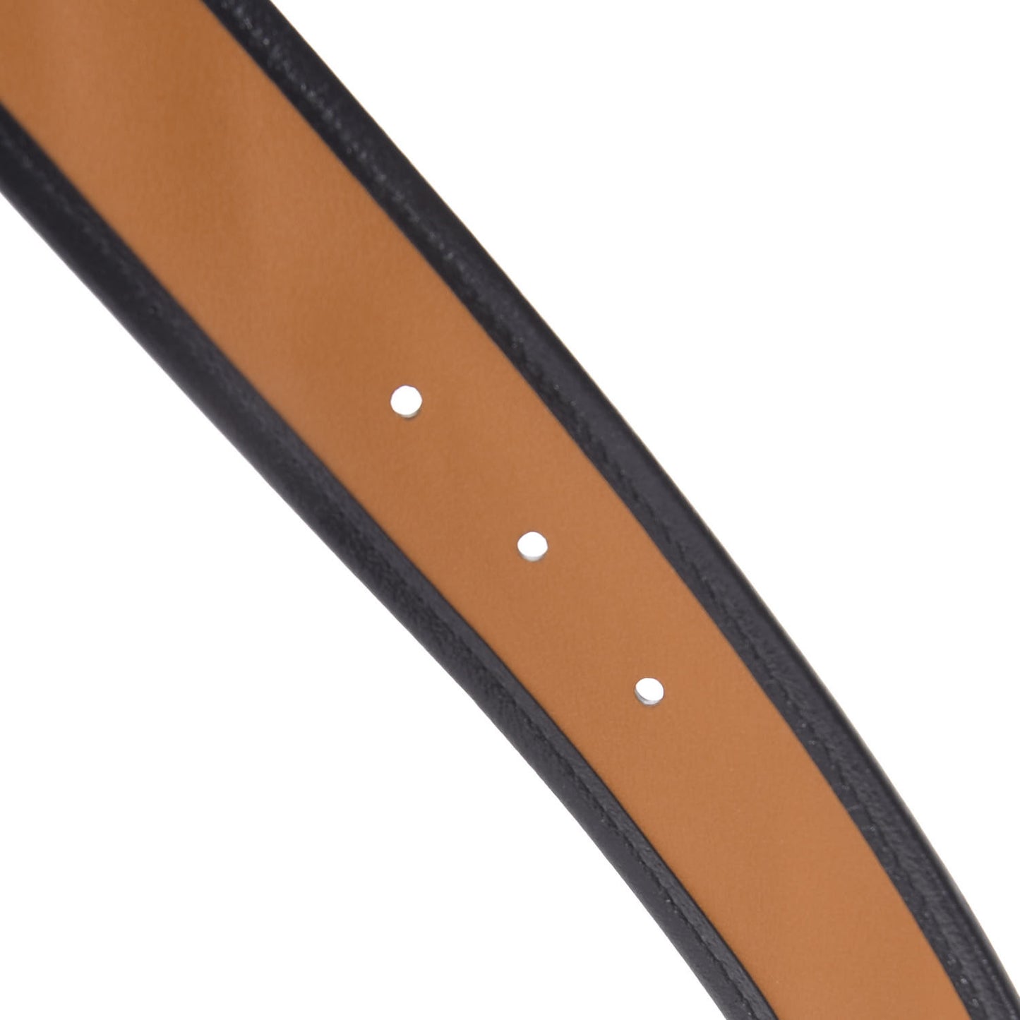 Azalea Calfskin Matelasse Diagonal Torchon Double G 40mm Belt 75 30 Cognac Black