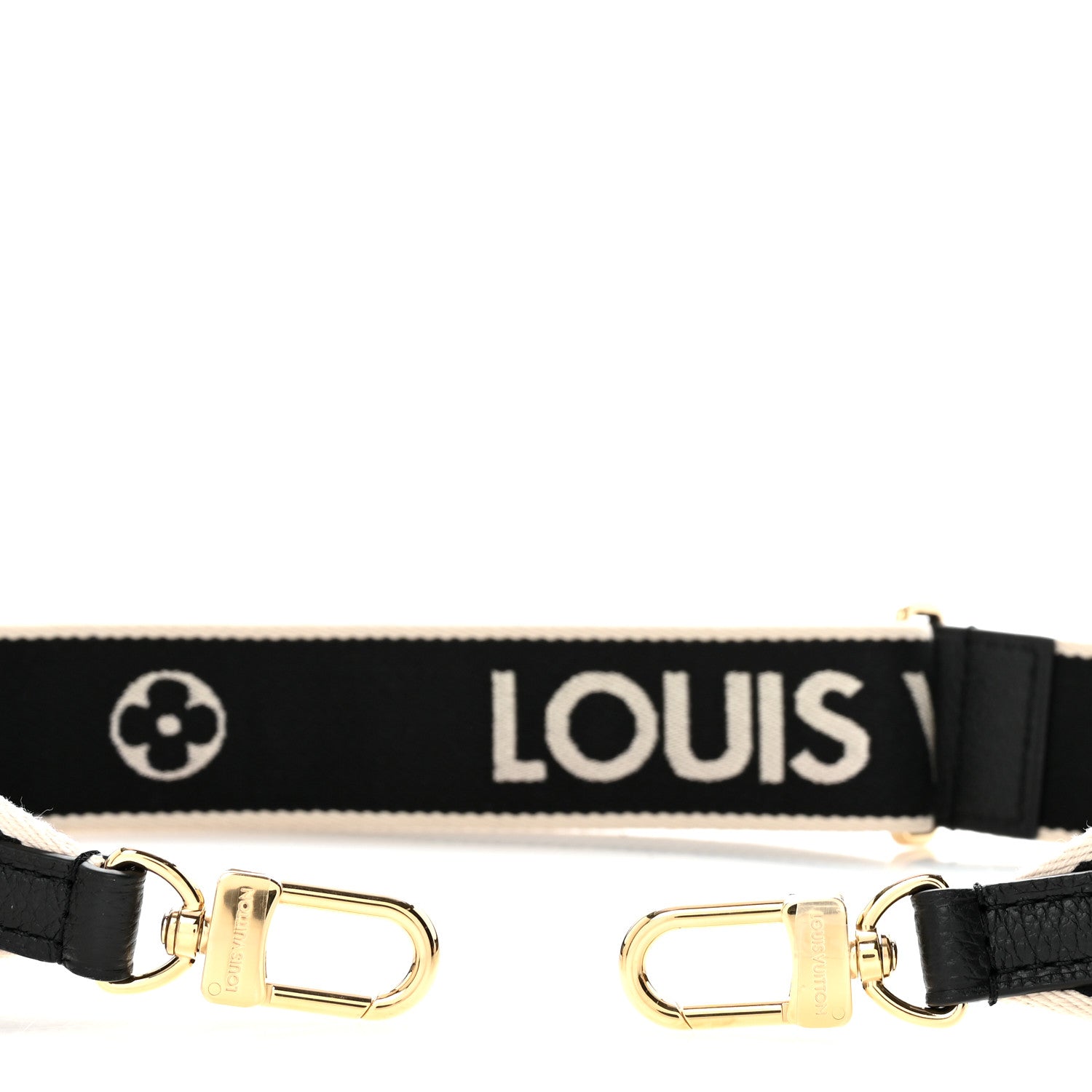 Louis Vuitton Jacquard Diane Shoulder Strap Black Ivory 3 of 4