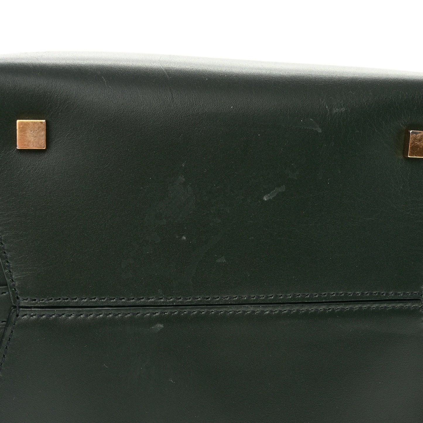 Shiny Calfskin Le 37 Bucket Bag Vert Fonce