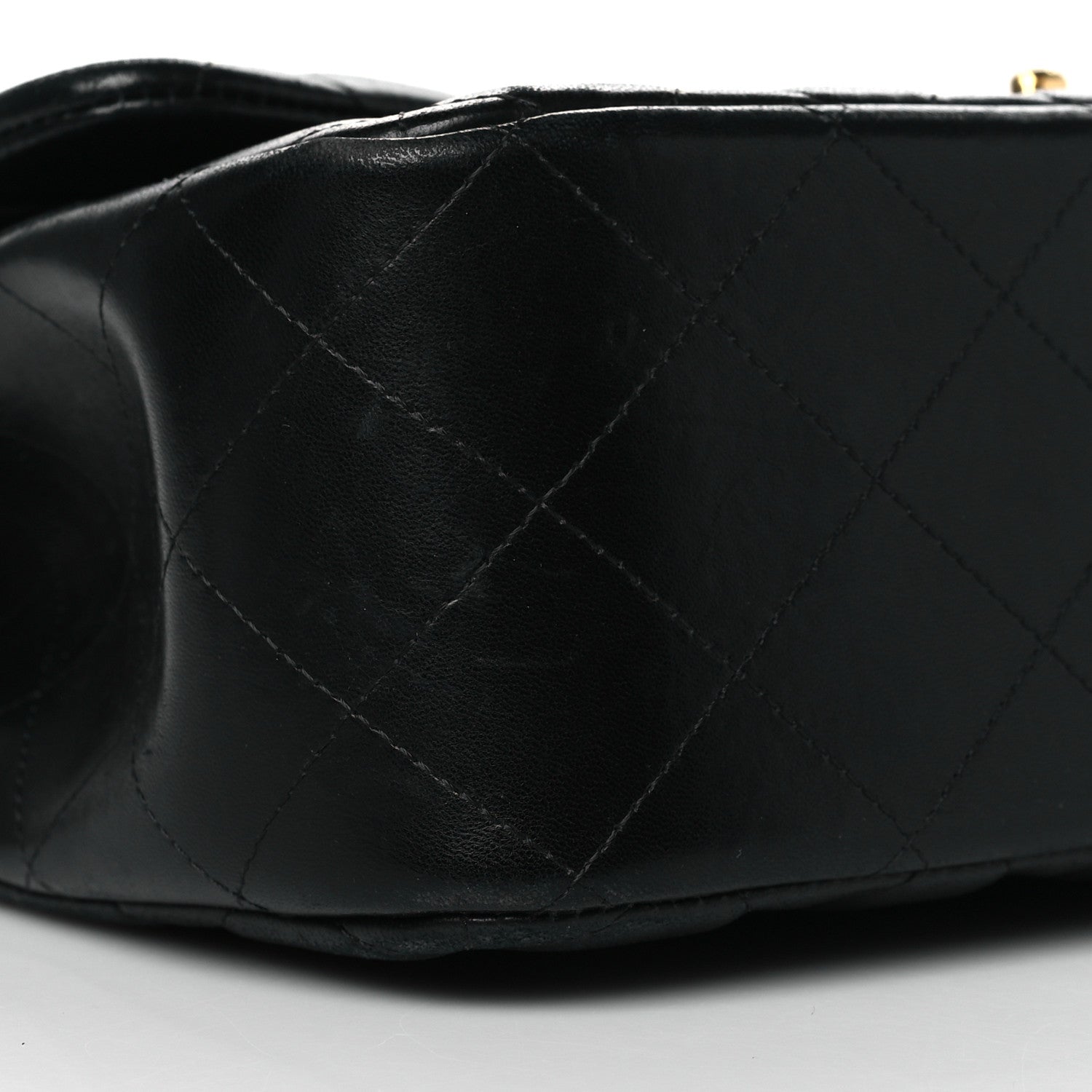 Chanel Lambskin Quilted Jumbo Double Flap Black 9 of 13