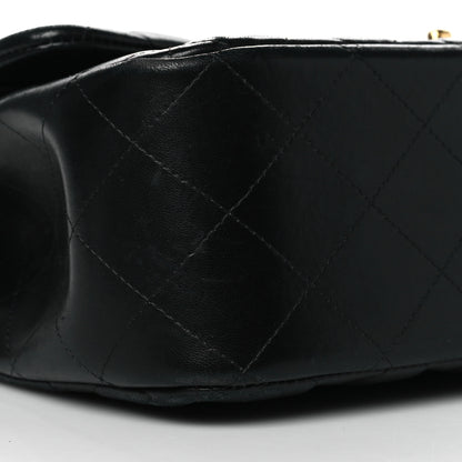 Chanel Lambskin Quilted Jumbo Double Flap Black 9 of 13
