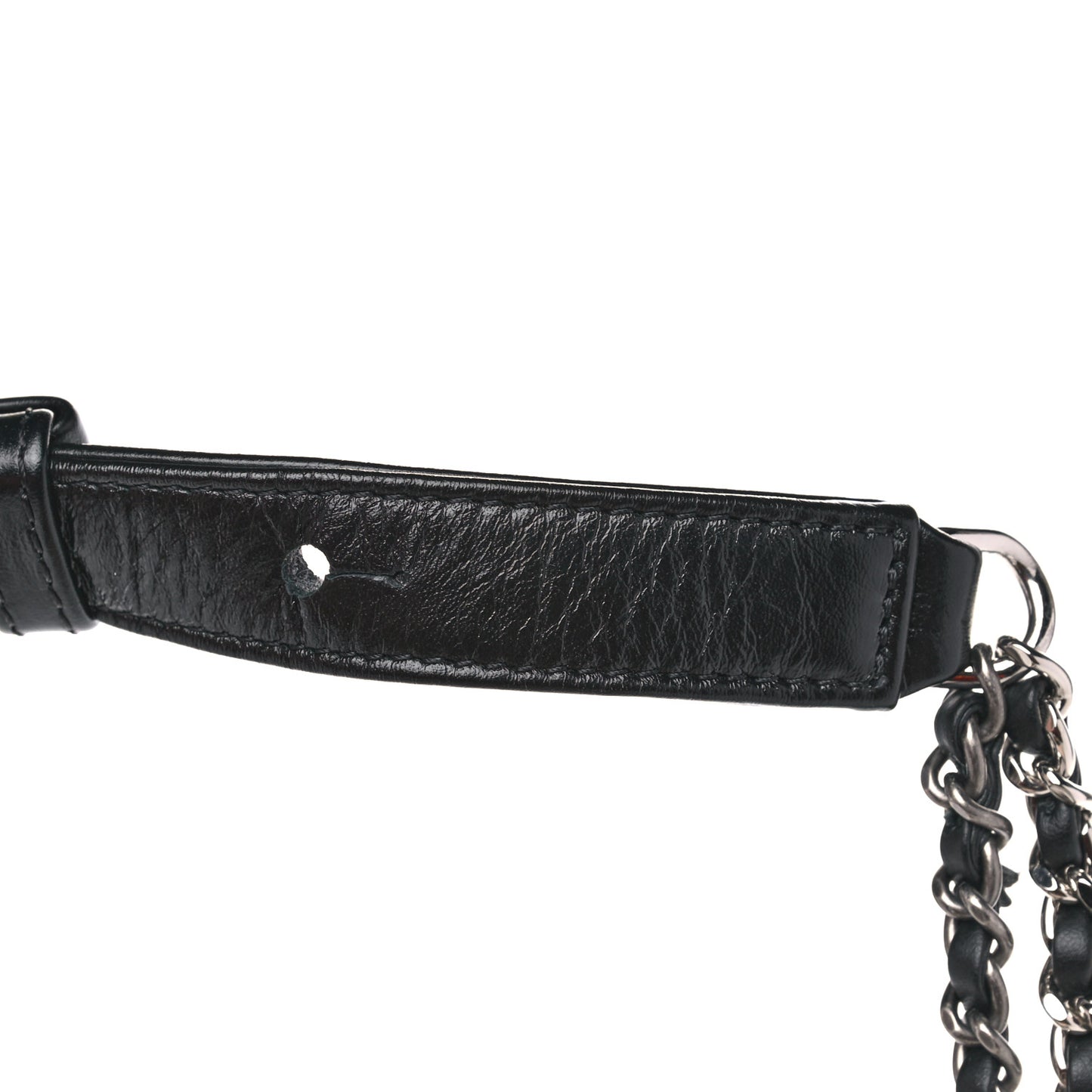 Aged Calfskin Quilted Small Gabrielle Hobo Beige Black