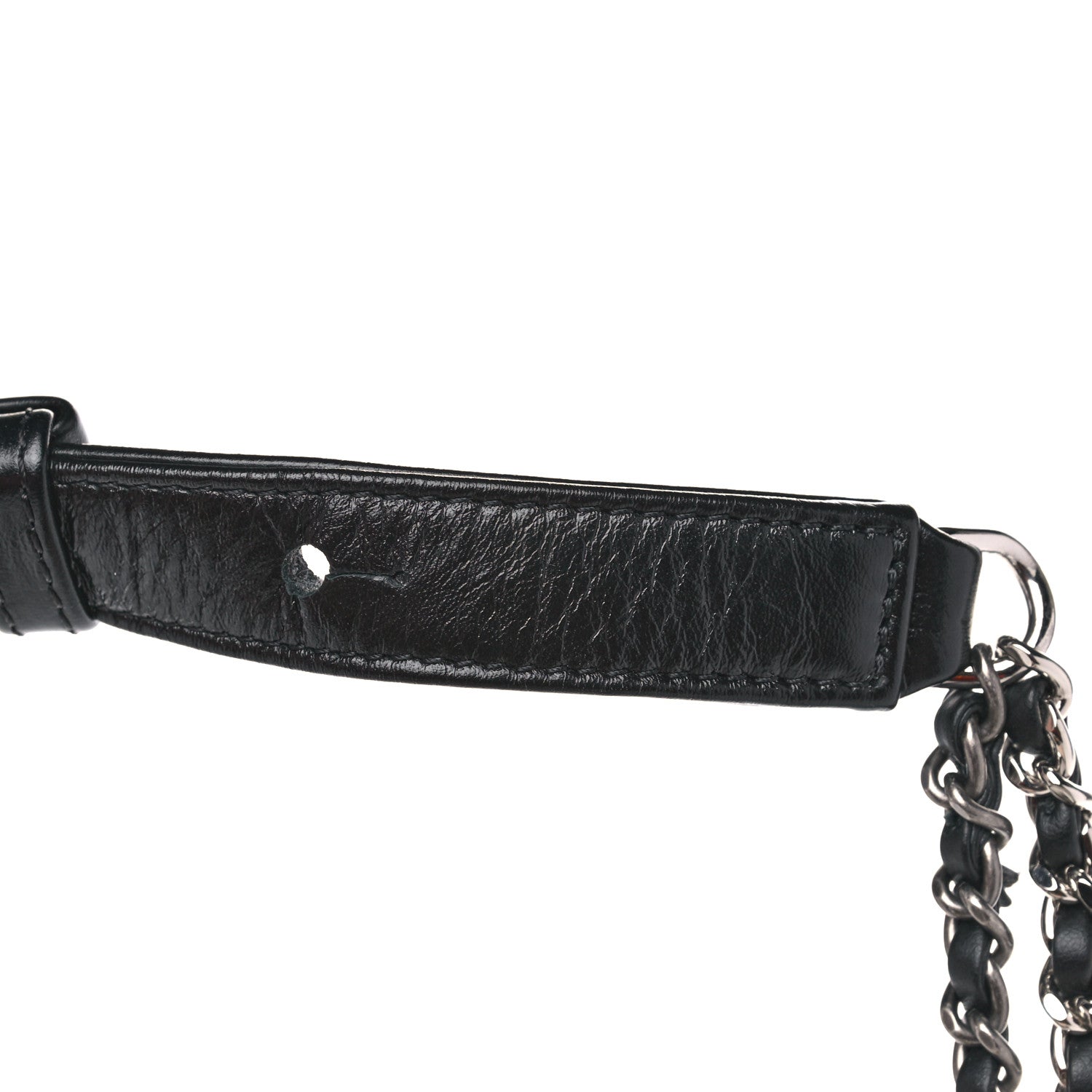 Chanel Aged Calfskin Quilted Small Gabrielle Hobo Beige Black 5 of 8