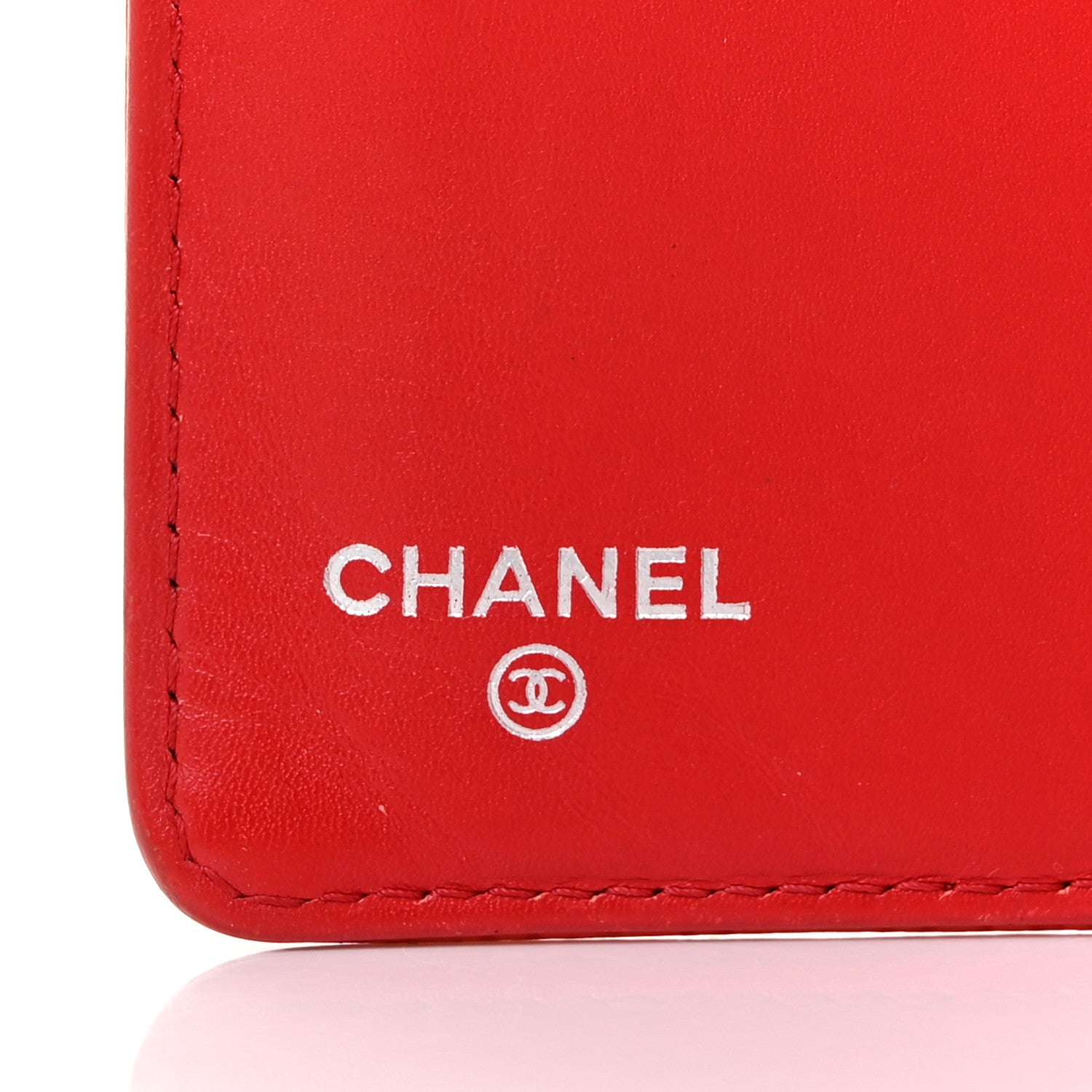Chanel Caviar Timeless CC Yen Wallet Red 6 of 9