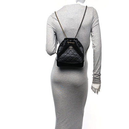 Chanel Aged Calfskin Quilted Small Gabrielle Backpack Black 2 of 11