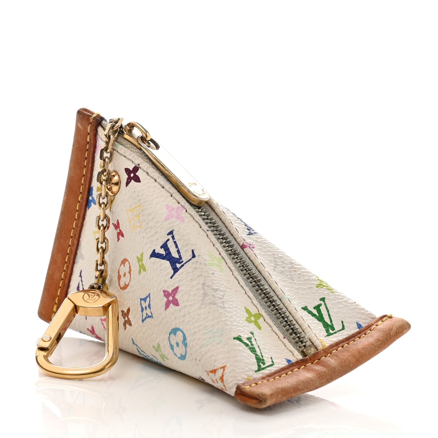 Monogram Multicolor Berlingot Coin Purse White
