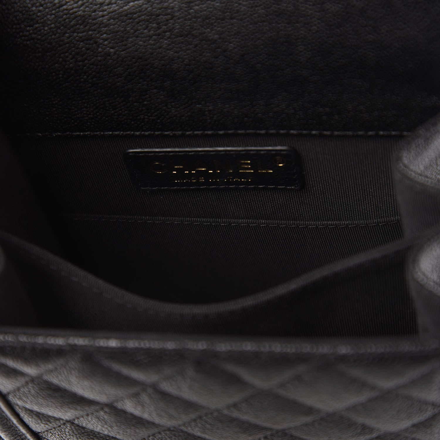 Chanel Caviar Quilted North South Boy Flap Black 12 of 12