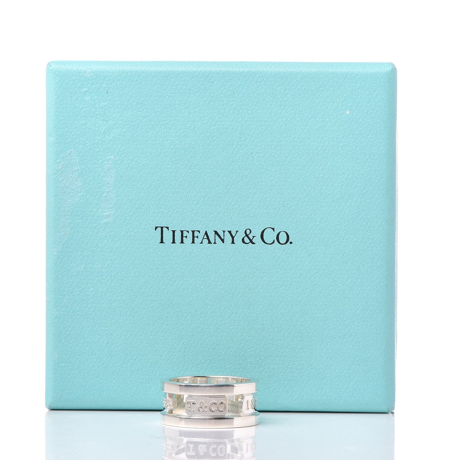 Tiffany Sterling Silver 1837 Elements Ring 54 7 6 of 6