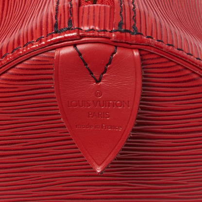 Louis Vuitton Epi Speedy 30 Castillan Red 8 of 10