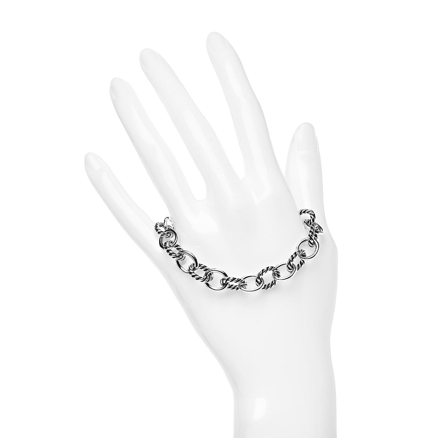 Sterling Silver 10mm Medium Oval Link Bracelet