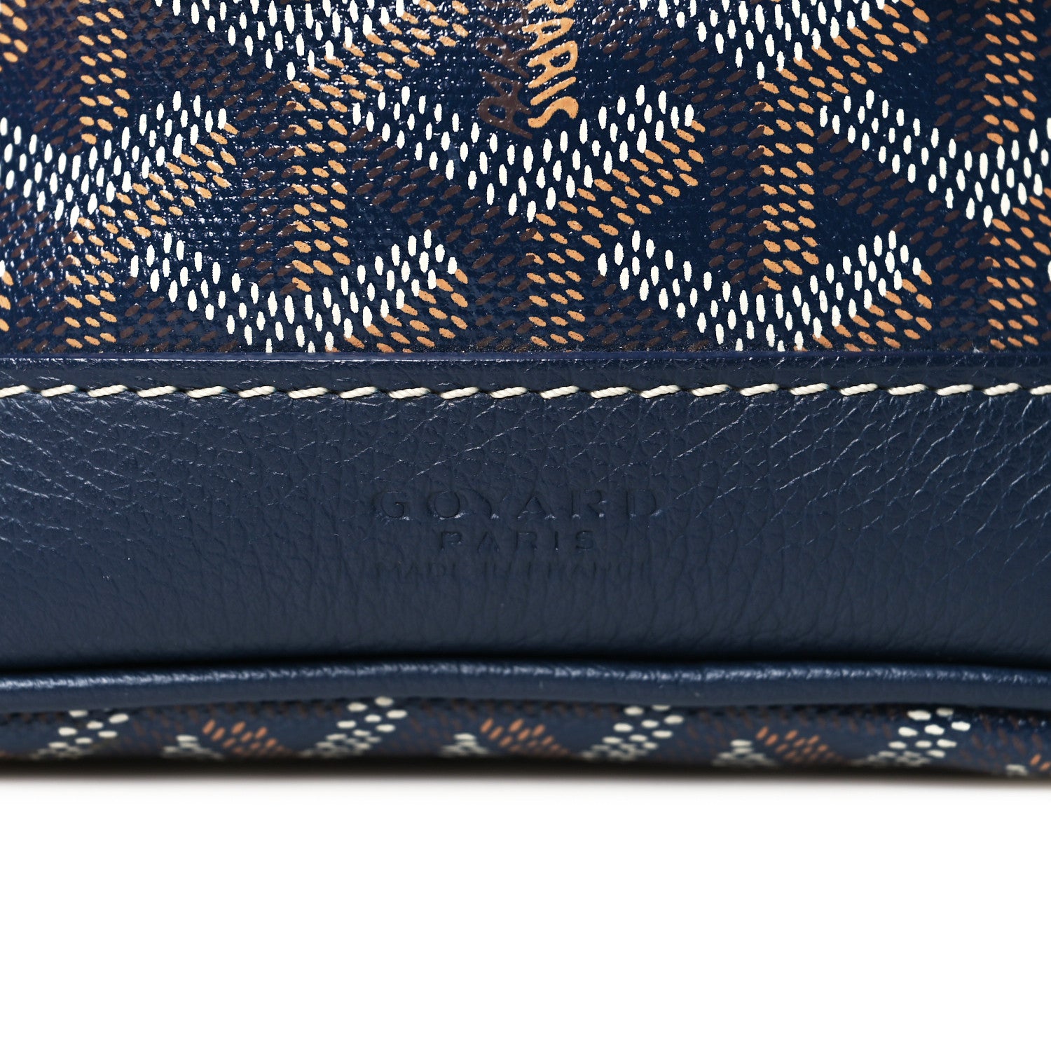 Goyard Goyardine Petit Flot Bucket Bag PM Navy 6 of 9