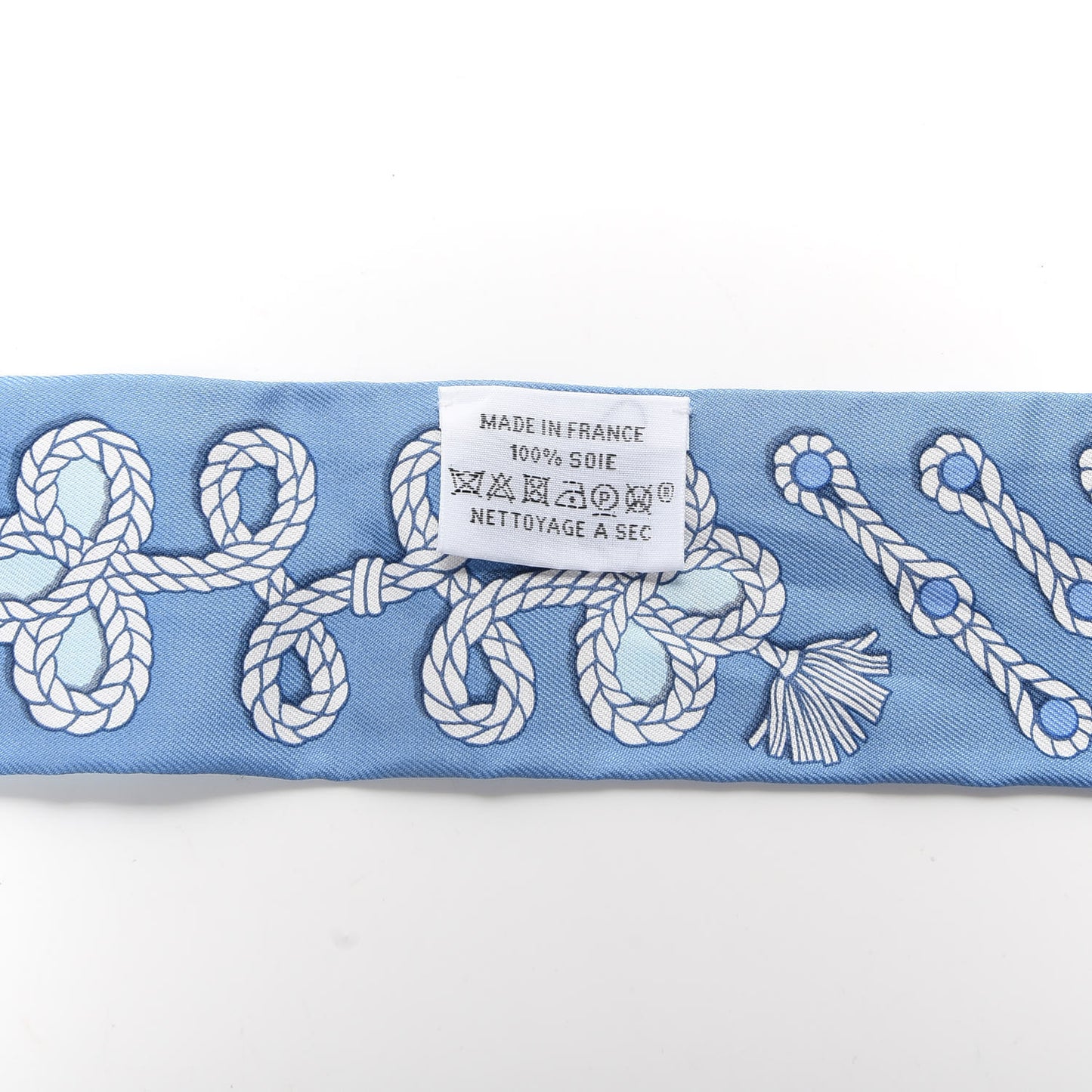 Silk Galons Et Brandebourg Twilly Ciel Ocean White