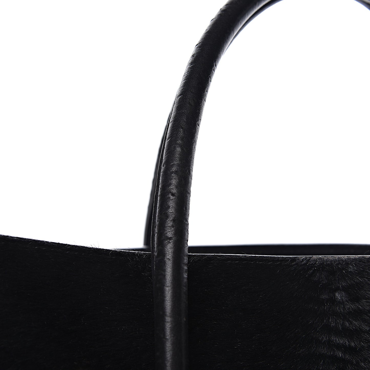 Astrakhan Pony Hair Medium Phantom Luggage Black