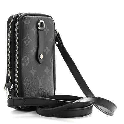 Louis Vuitton Monogram Eclipse Reverse Double Phone Pouch 3 of 11