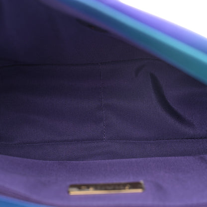 Chanel Tie Dye Calfskin Quilted Medium Chanel 19 Flap Blue Purple 5 of 11